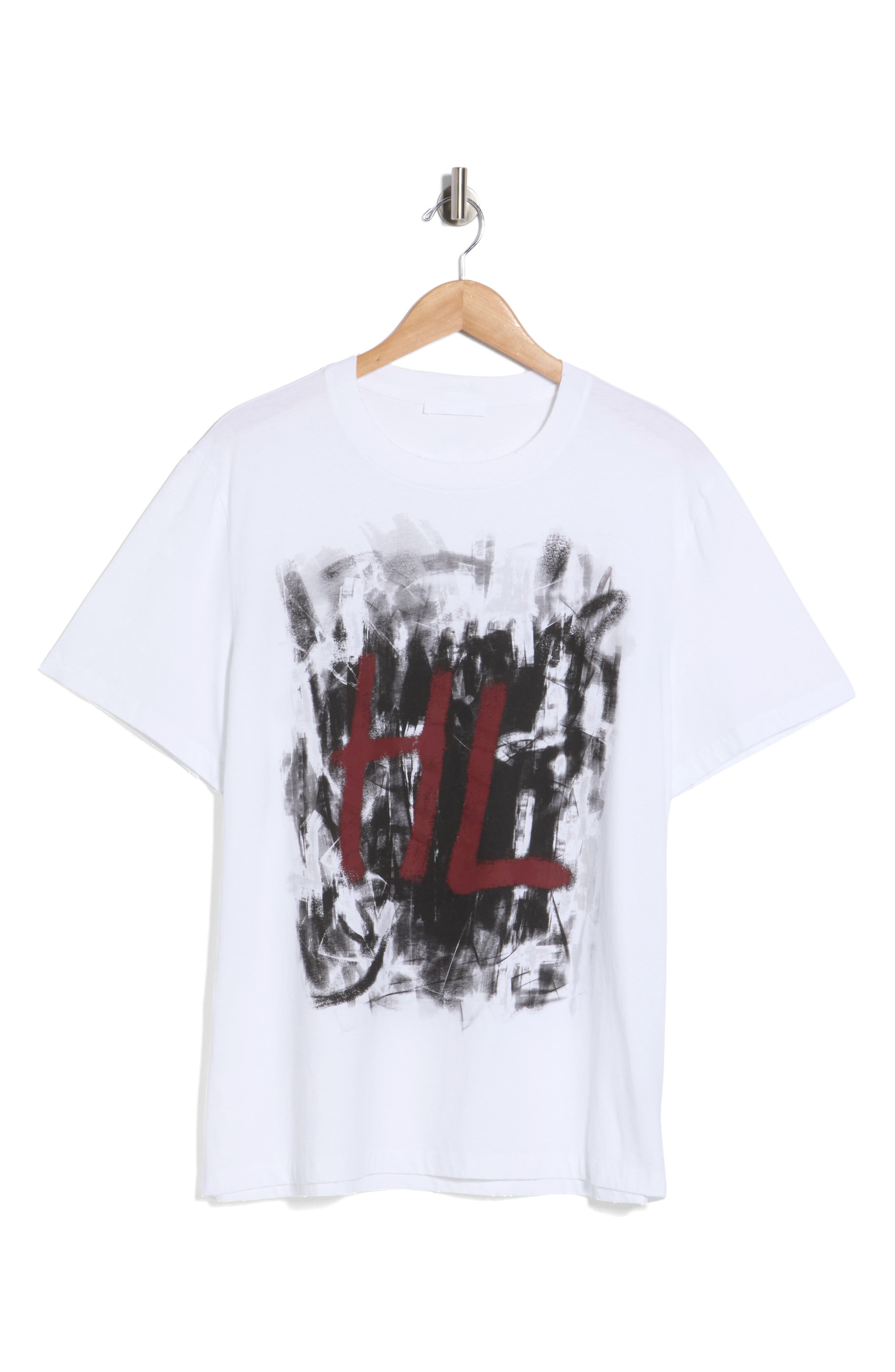 Helmut Lang Scribble Logo Graphic T-Shirt