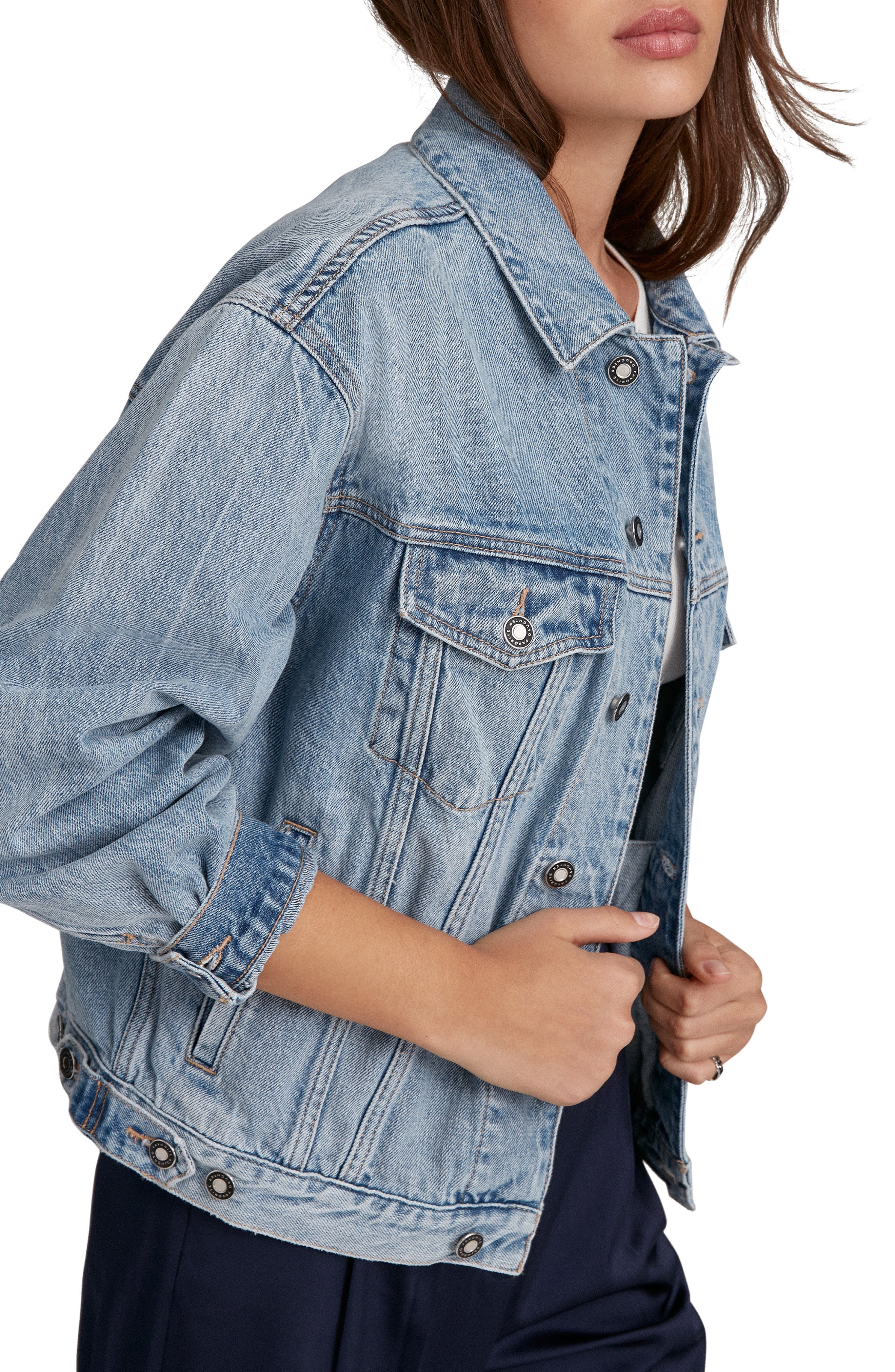 Женские Favorite Daughter The Otto Denim Jacket — фото 3