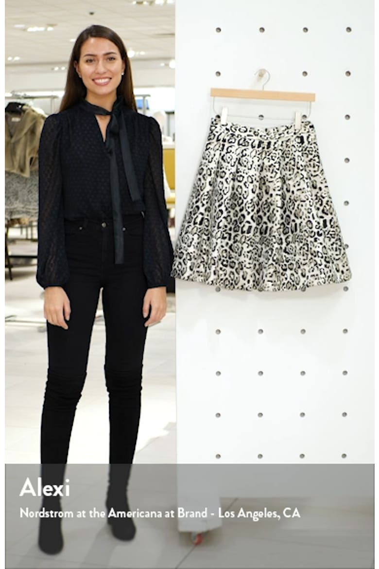 Metallic Leopard Jacquard Full Skirt video