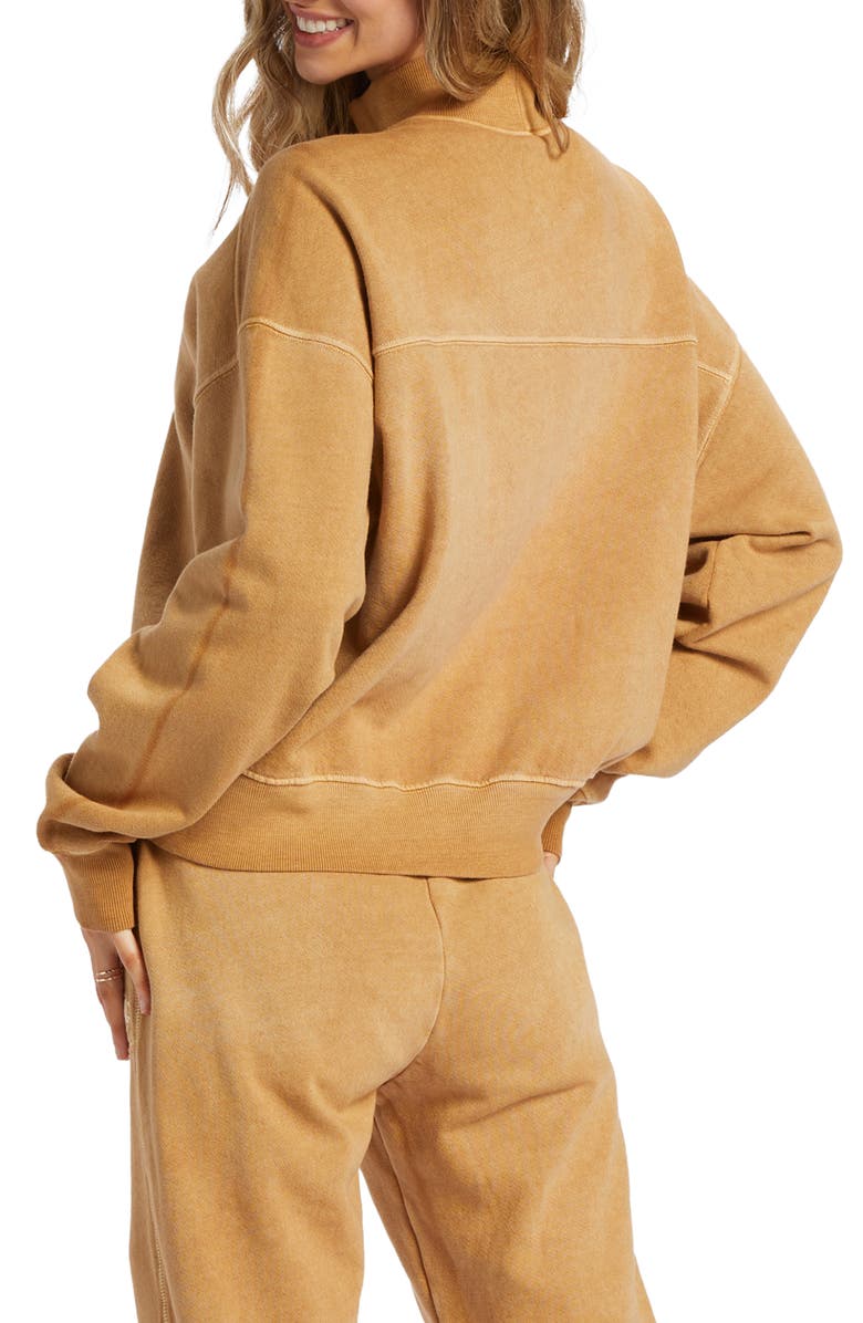 Billabong Chill Weekend Oversize Mock Neck Sweatshirt, Alternate, color,