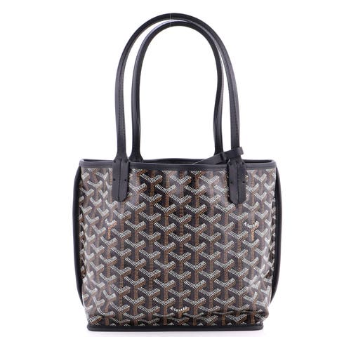 Anjou Reversible Tote Coated Canvas Mini