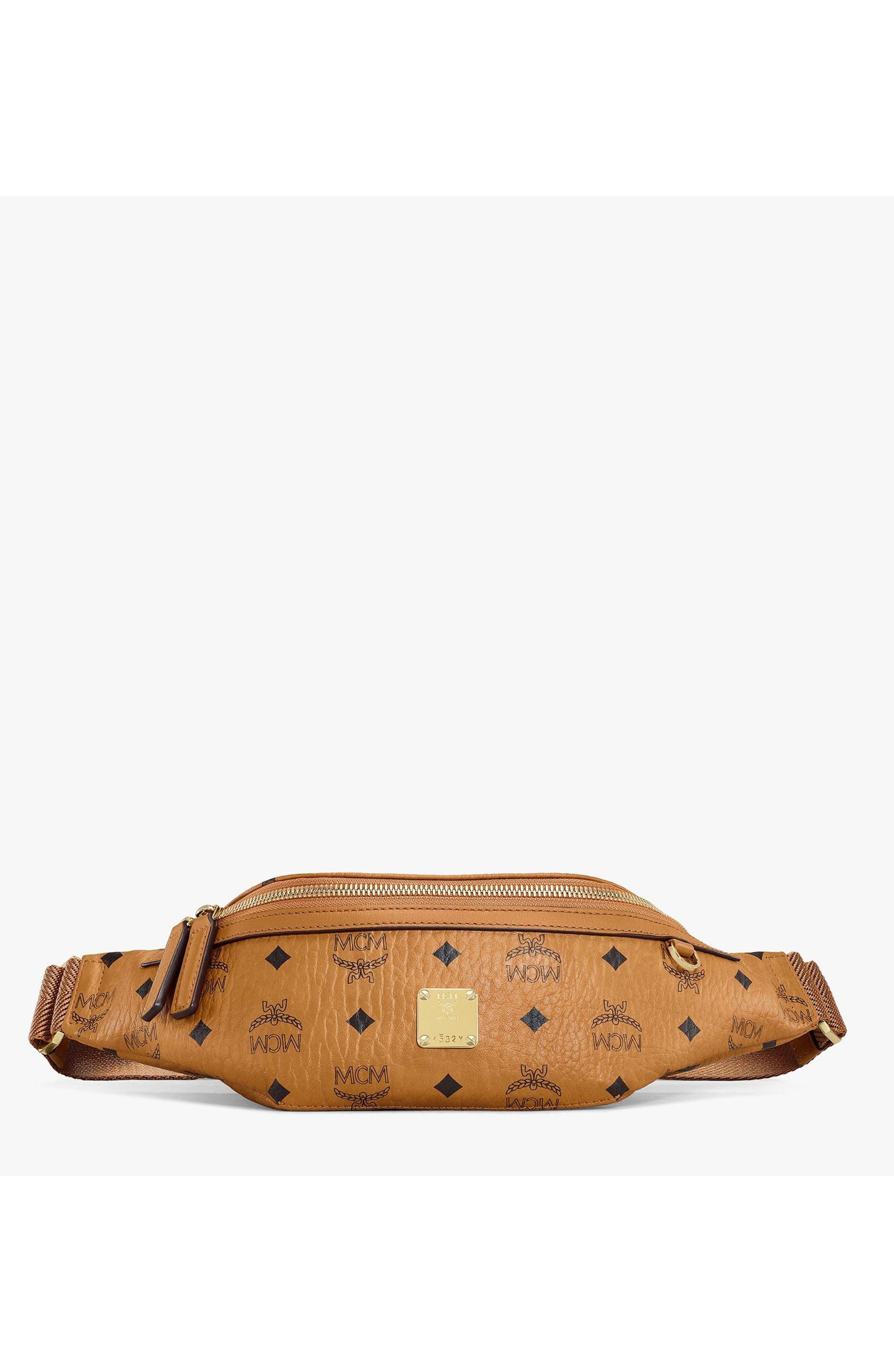 MCM Fursten Belt Bag in Visetos, Main, color, 