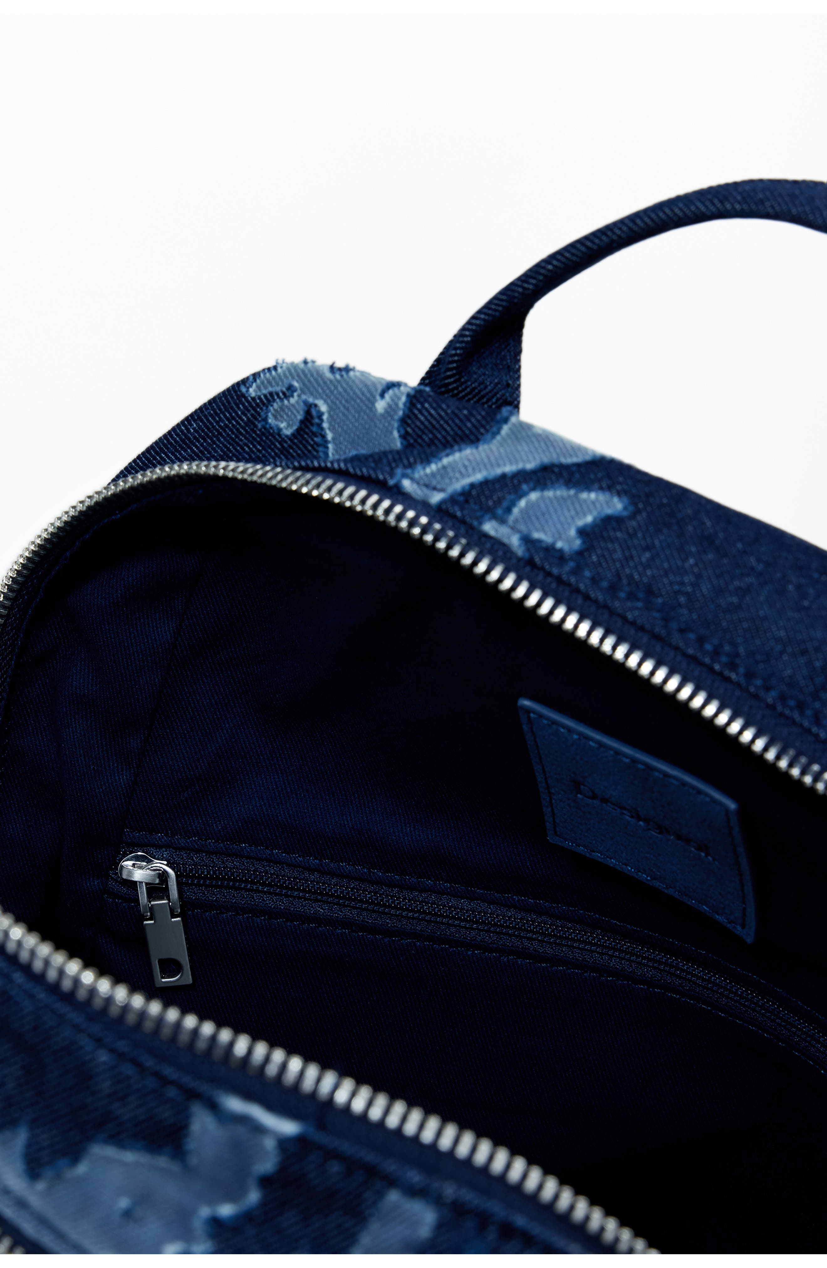 Desigual Denim Mini Backpack, Alternate, color, Light Blue