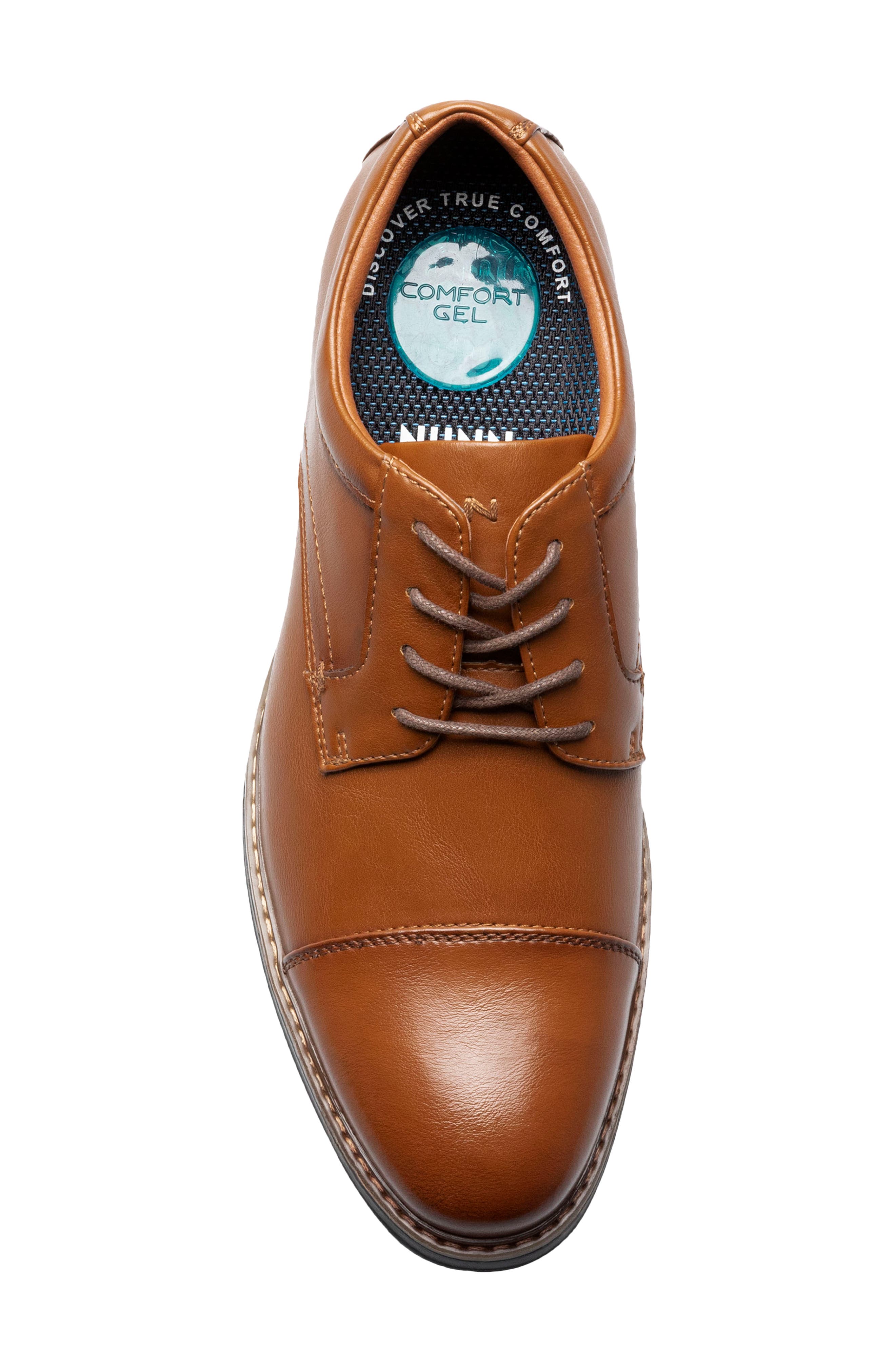 Carmelo Cap Toe Derby - Wide Width Available, Alternate, color, COGNAC