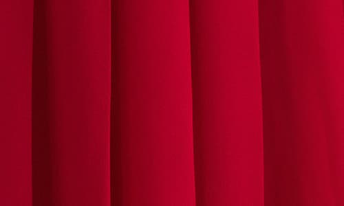 Kasper Pleated Midi Skirt In Red