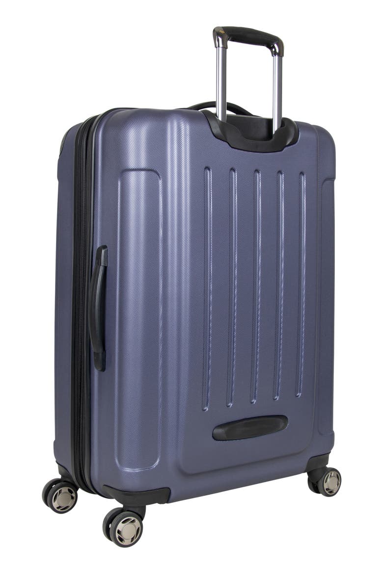 Renegade Expandable ABS 8 Wheel Suitcase, Alternate, color, SMOKEY PURPLE