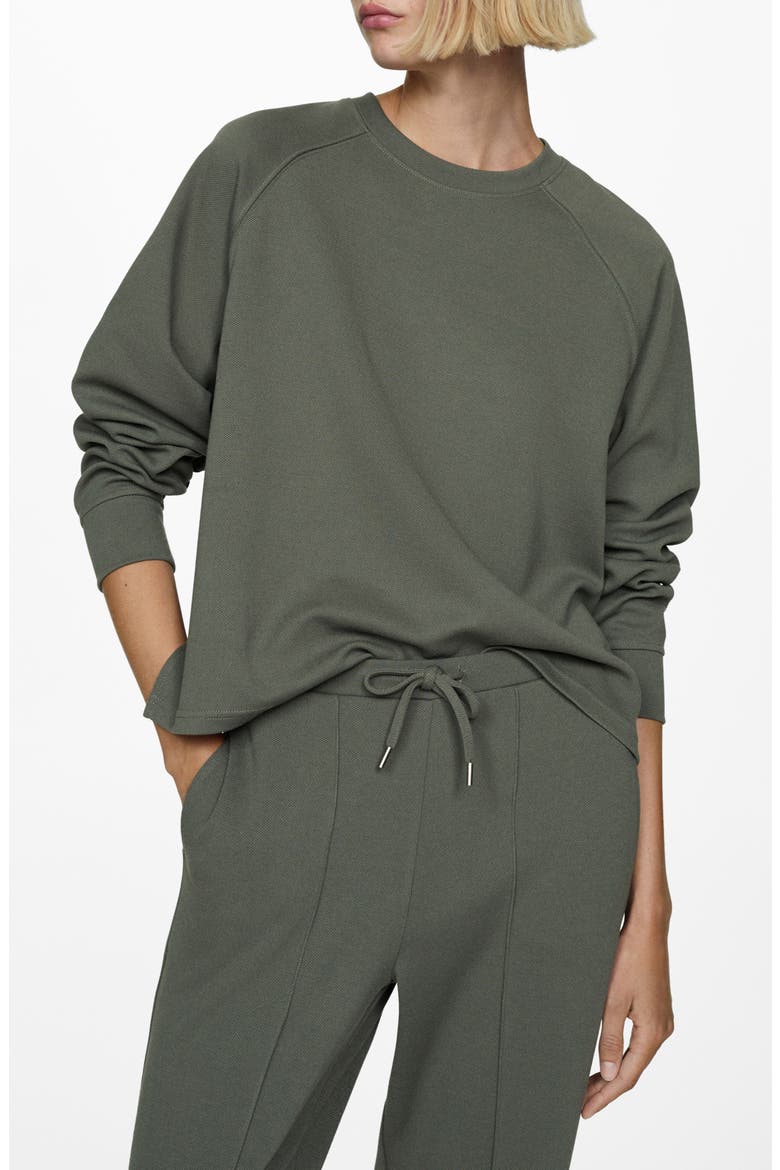 Relaxed Classic Sweatshirt, Main, color, KHAKI GREEN