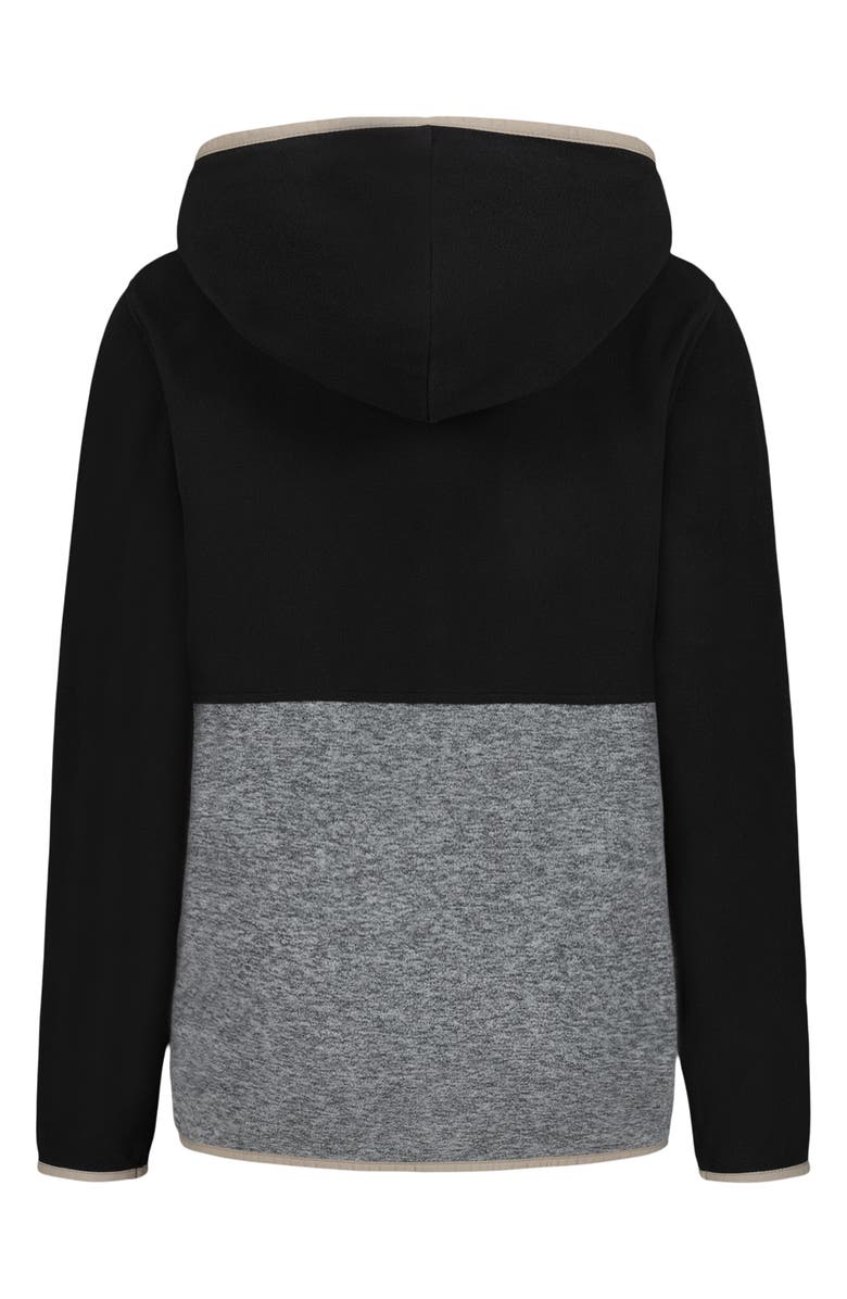 Under Armour Kids' Hundo Fleece Zip-Up Hoodie, Alternate, color, Black