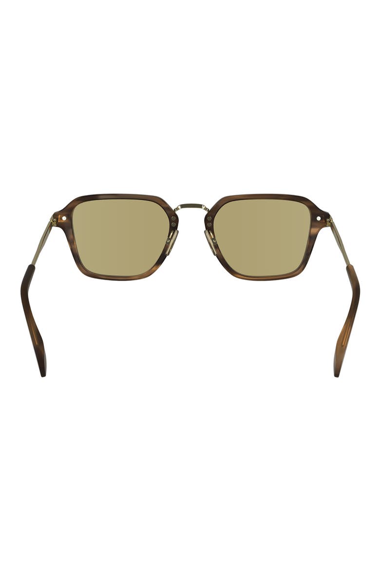 Kramer 52mm Rectangular Sunglasses, Alternate, color, STRIPED BROWN
