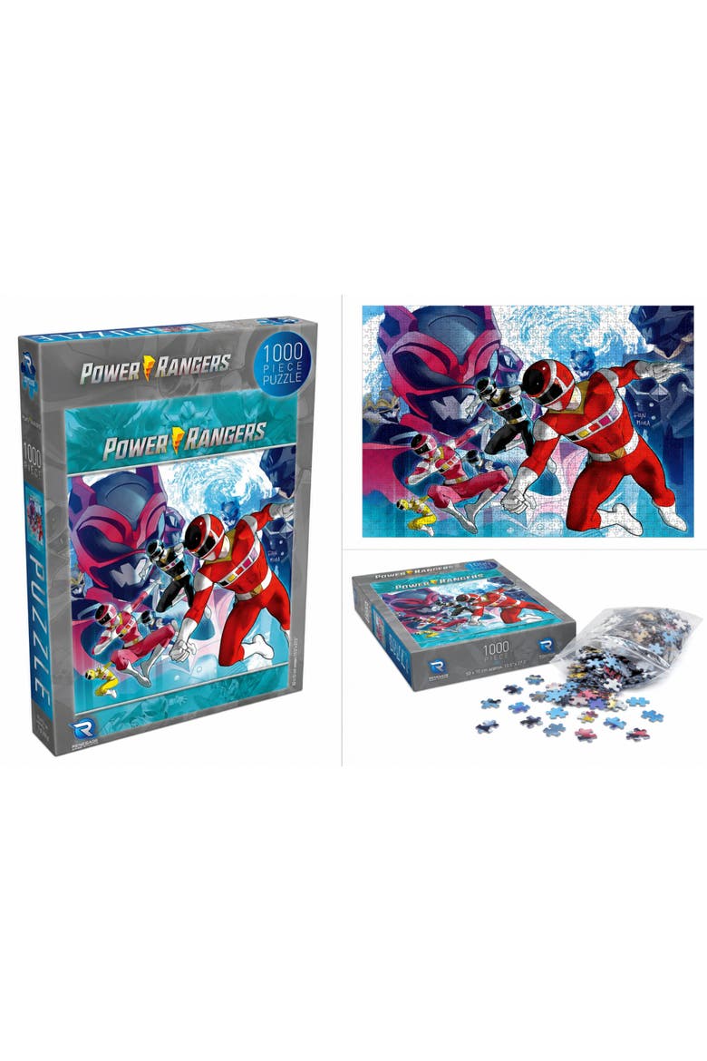 Power Rangers Shattered Grid Jigsaw Puzzle, Multi, Alternate, color, Multicolored