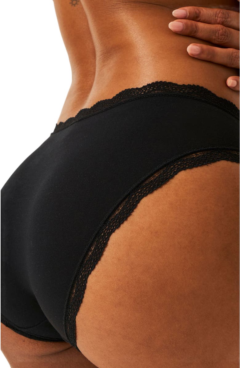 Stripe & Stare Lace Cami & Original Knicker Set, Main, color, Black