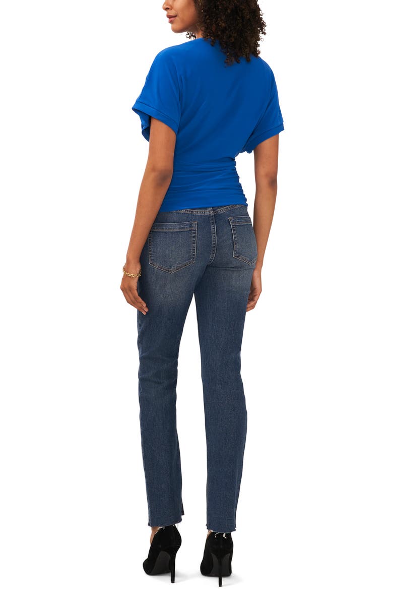 Vince Camuto Pleat Waistband Top, Alternate, color, Neptune