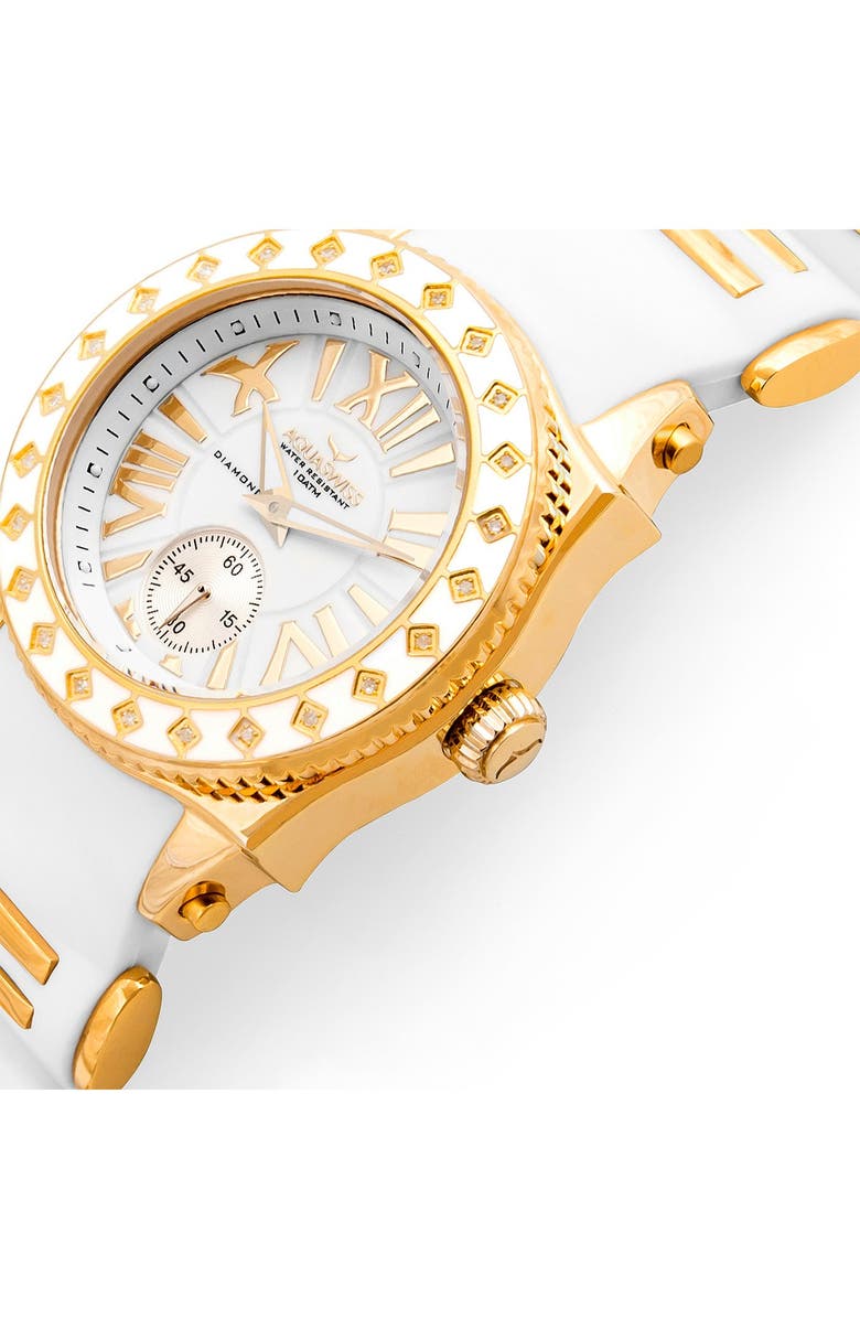 AQUASWISS Swissport L24 Diamond Sporty Watch, 44mm - 0.25 ctw, Alternate, color, 
