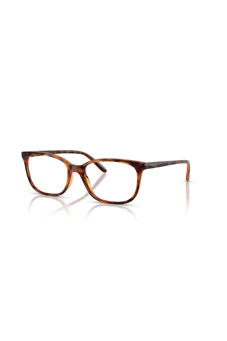 51mm Rectangle optical glasses, Main, color, Brown