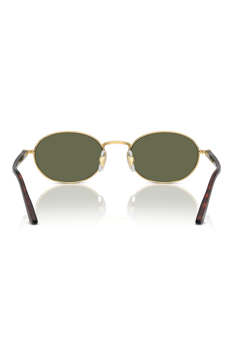 Ida 52mm Polarized Oval Sunglasses, Alternate, color, GOLD