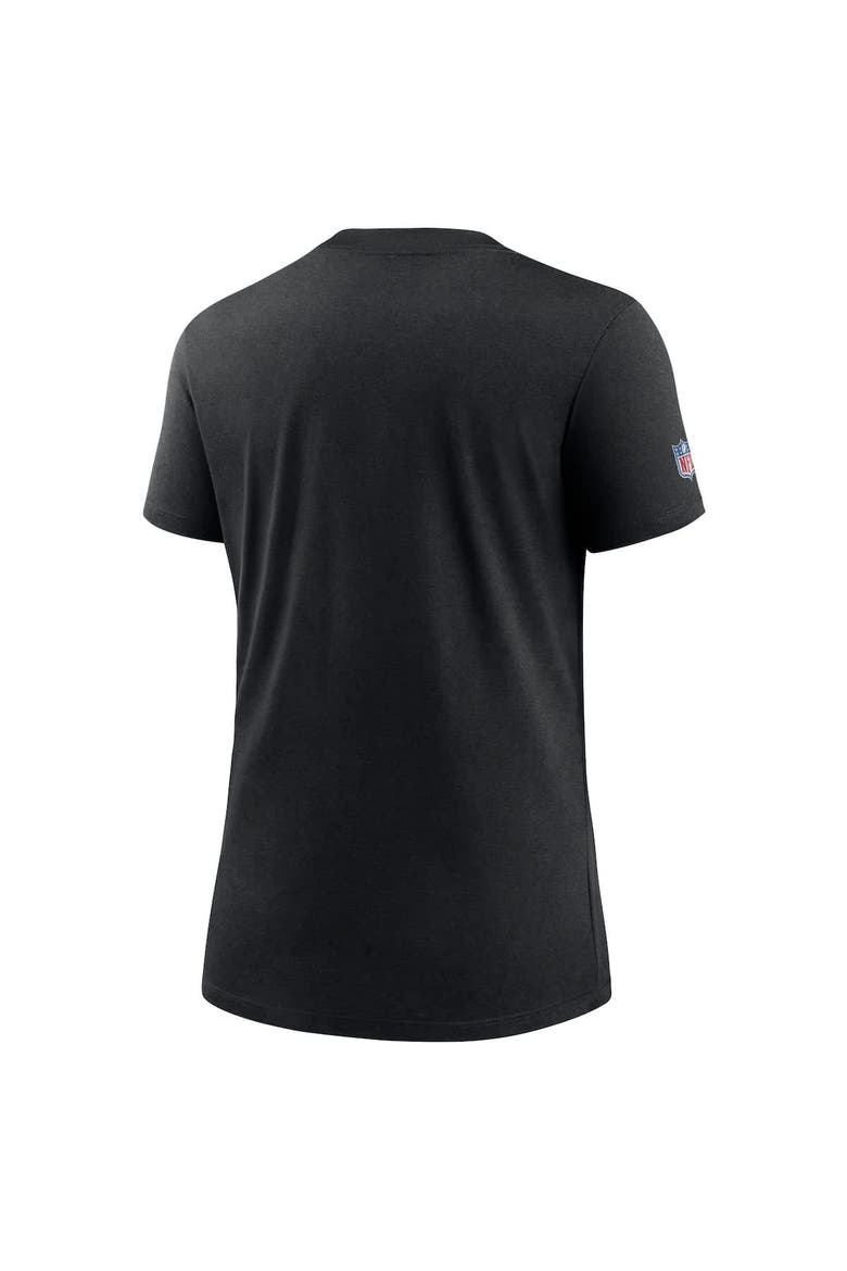 Women's Nike  Black Jacksonville Jaguars 2024 NFL Crucial Catch Tri-Blend T-Shirt, Alternate, color, Black
