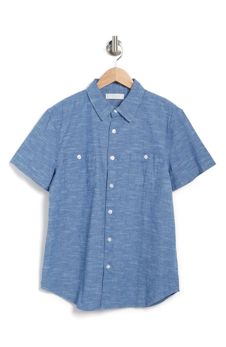 Lucky Brand Mason Workwear Shirt, Alternate, color, Chambray Blue