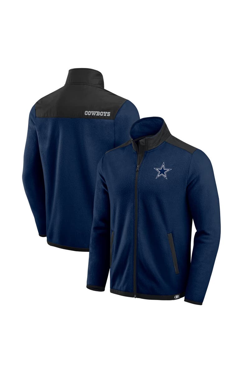 Darius Rucker Collection by Fanatics Men's Darius Rucker Collection by Fanatics Navy Dallas Cowboys Color Block Polar Fleece Full-Zip Jacket, Alternate, color, 