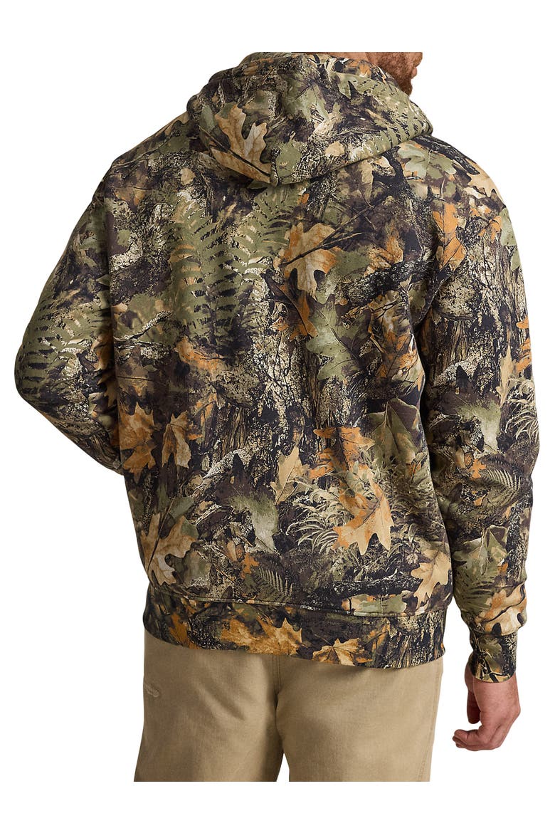 Big & Tall Fleece-Lined Hoodie, Alternate, color, FOREST CAMO