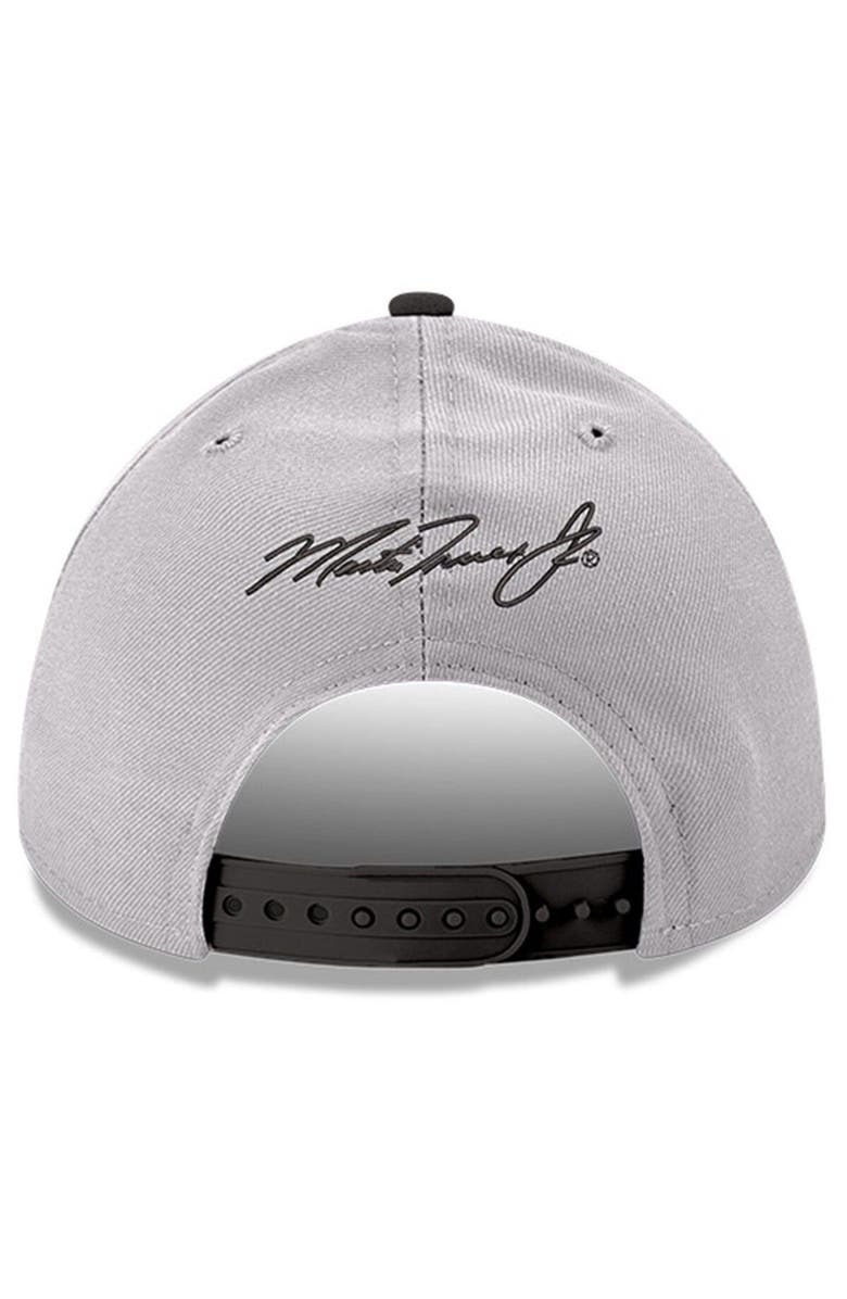 New Era Men's New Era Gray/Black Martin Truex Jr 9FORTY Snapback Adjustable Hat, Alternate, color, Gray