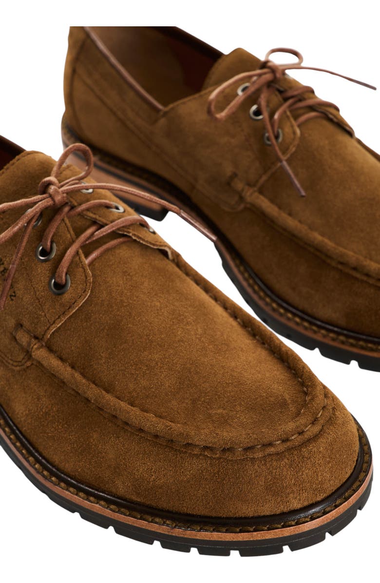 Velez Suede Leather Lace-Up Shoes, Alternate, color, Sand