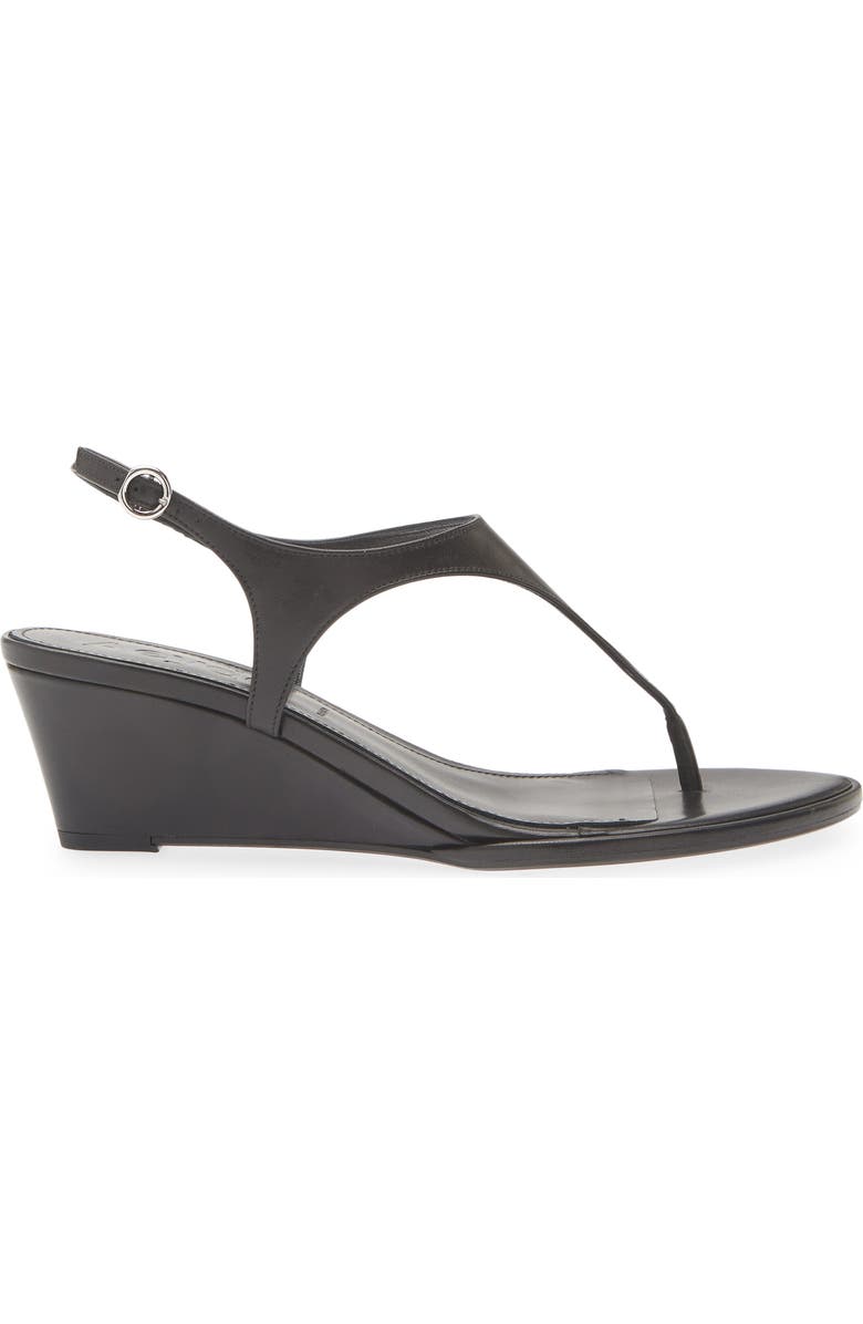 aeyde Roose Slingback Wedge Sandal, Alternate, color, Black