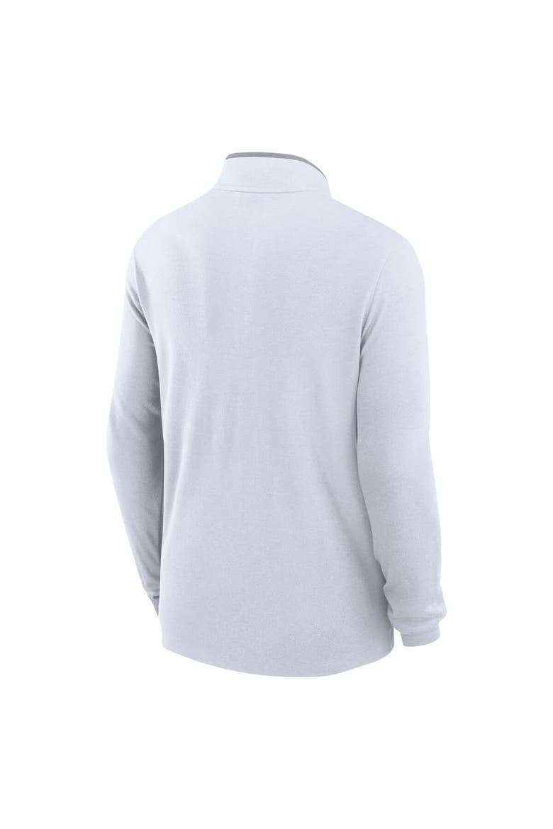 Men's Nike White Colorado Buffaloes Coaches Courtside Basketball Victory Performance Quarter-Zip Top, Alternate, color, White
