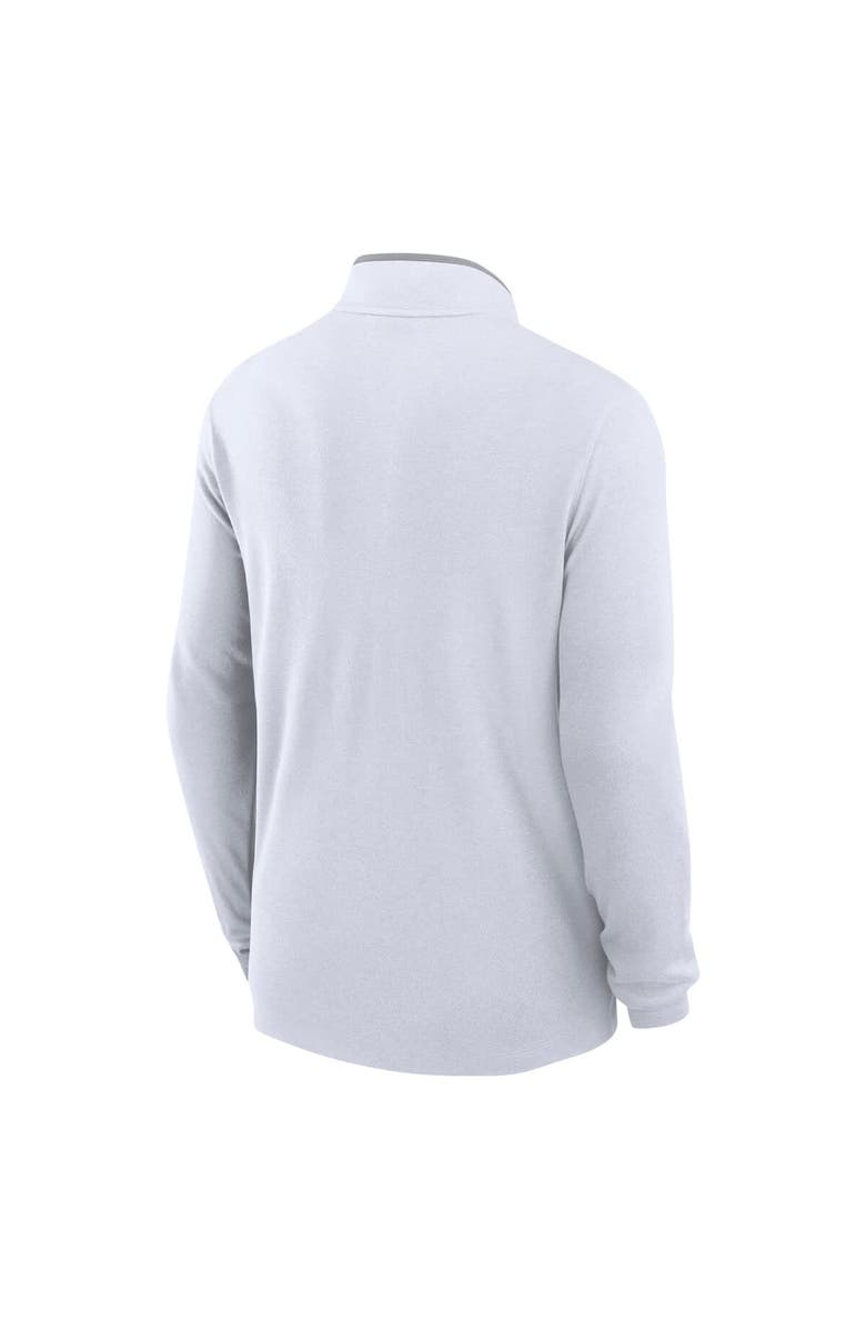 Nike Men's Nike White Colorado Buffaloes Coaches Courtside Basketball Victory Performance Quarter-Zip Top, Alternate, color, White