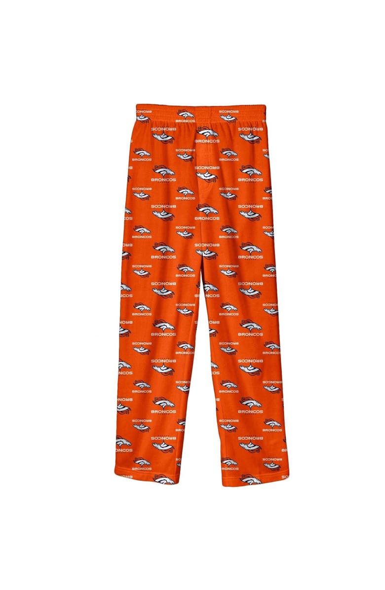 Outerstuff Youth Orange Denver Broncos Team-Colored Printed Pajama Pants, Main, color, Orange
