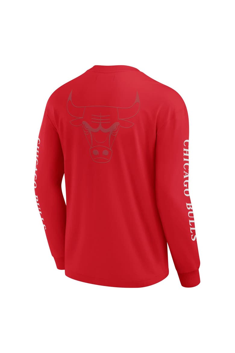 Men's Fanatics Red Chicago Bulls Elements Strive Long Sleeve T-Shirt, Alternate, color, Red