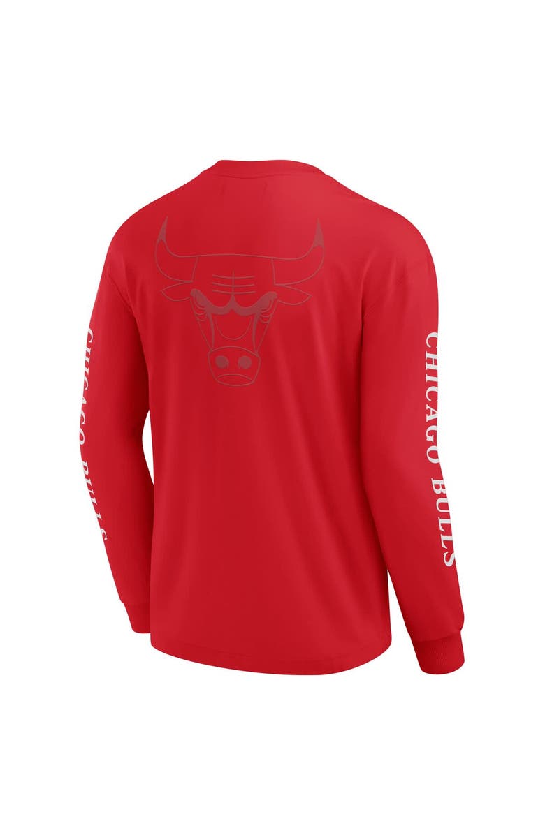 FANATICS Men's Fanatics Red Chicago Bulls Elements Strive Long Sleeve T-Shirt, Alternate, color, Red