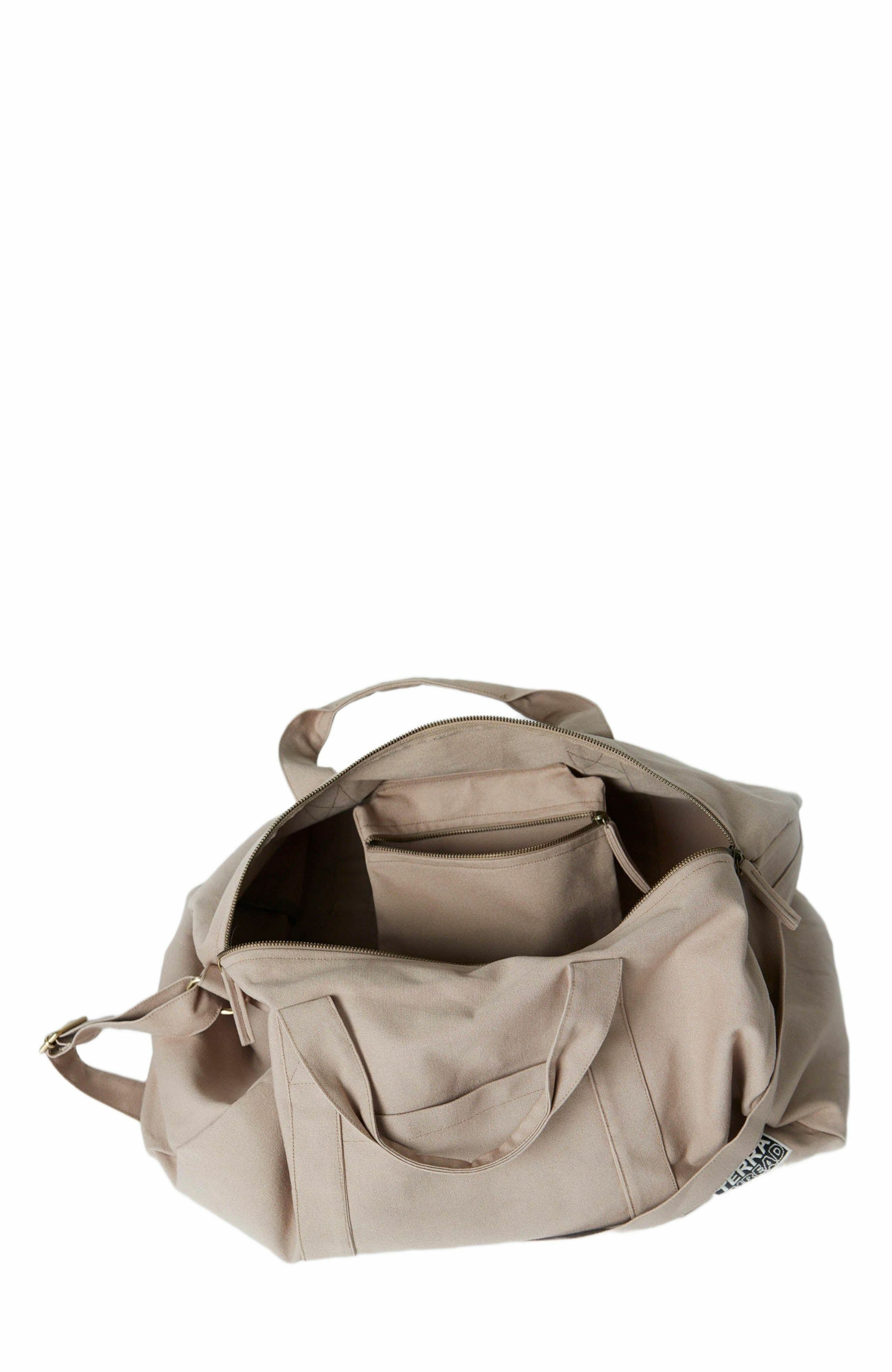 Organic Cotton Duffle Bag, Alternate, color, Sand Dune