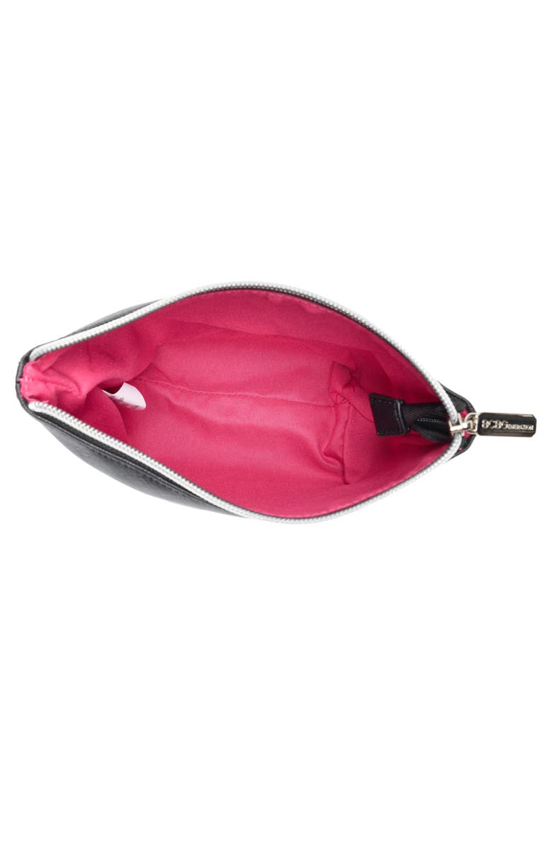 BCBG Think Pretty Thoughts Cosmetic Case, Alternate, color, Black