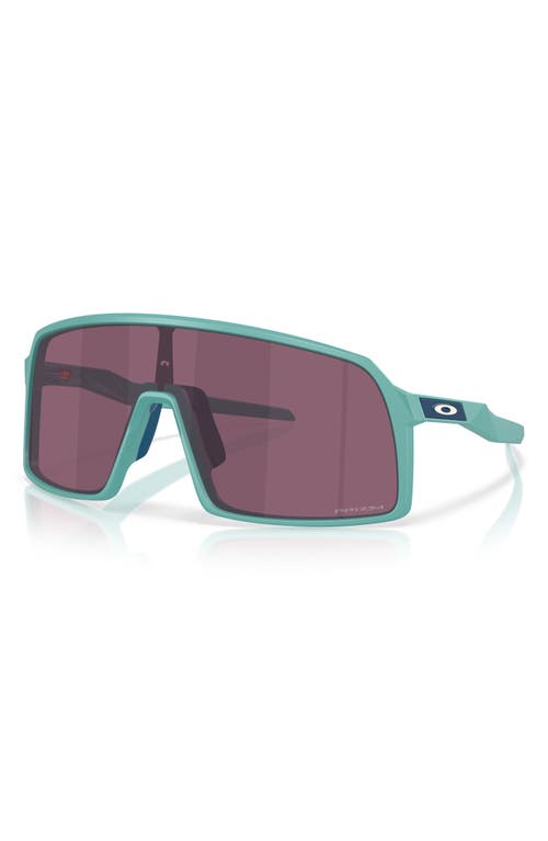 Oakley Sutro 137mm Prizm™ Wrap Shield Sunglasses In Matte Pacific/prizm Road Black