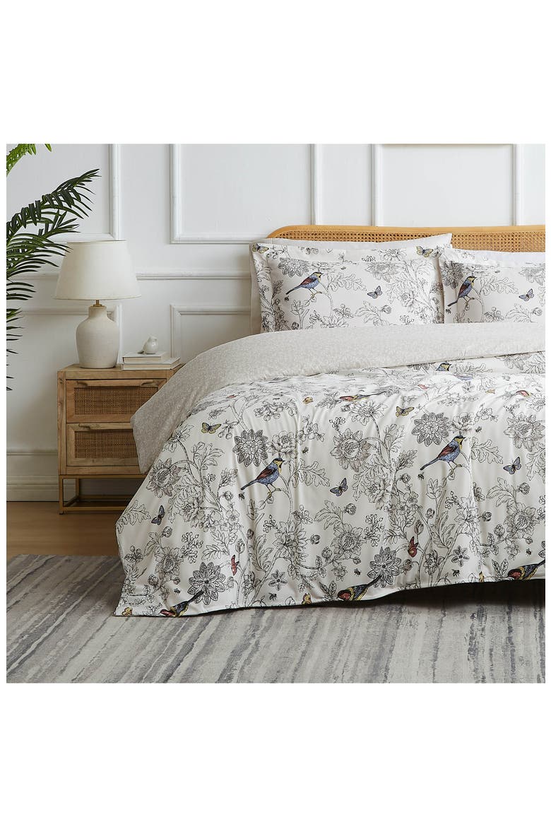 Bayberry Reversible Duvet & Sham Set, Alternate, color, BEIGE