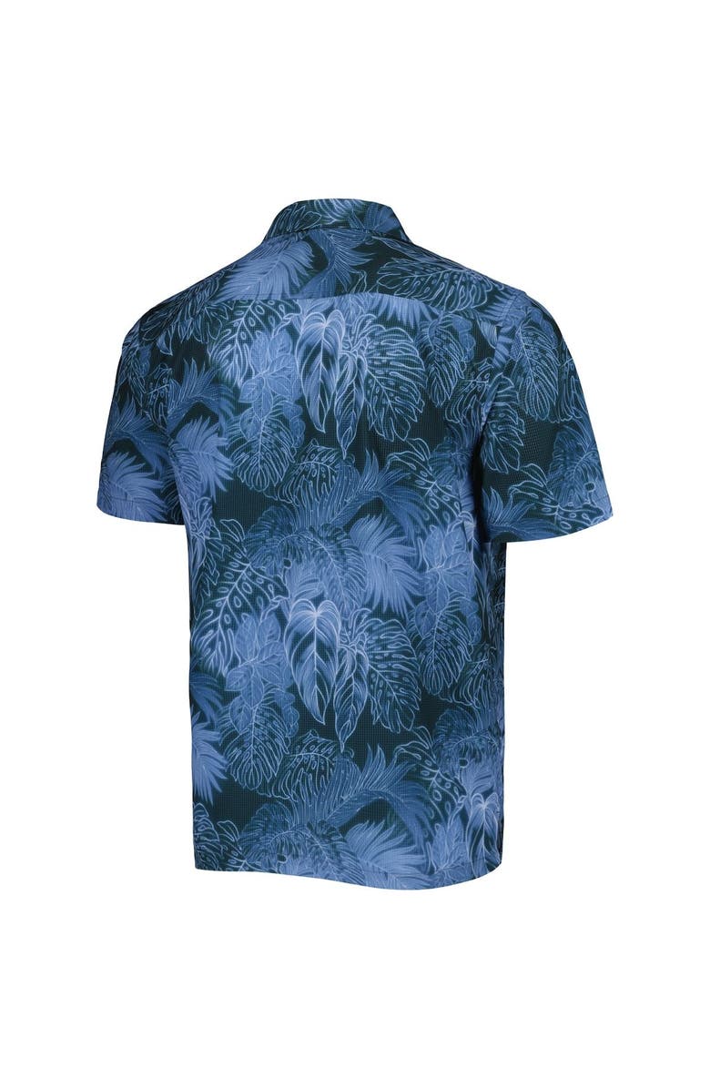 Tommy Bahama Men's Tommy Bahama Blue Tampa Bay Rays Bahama Coast Luminescent Fronds IslandZone Button-Up Camp Shirt, Alternate, color, 