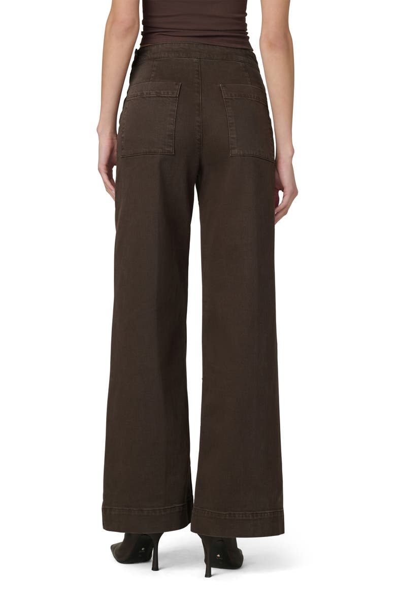 Joe's The Side Zip High Waist Wide Leg Jeans, Alternate, color, Coffee Bean