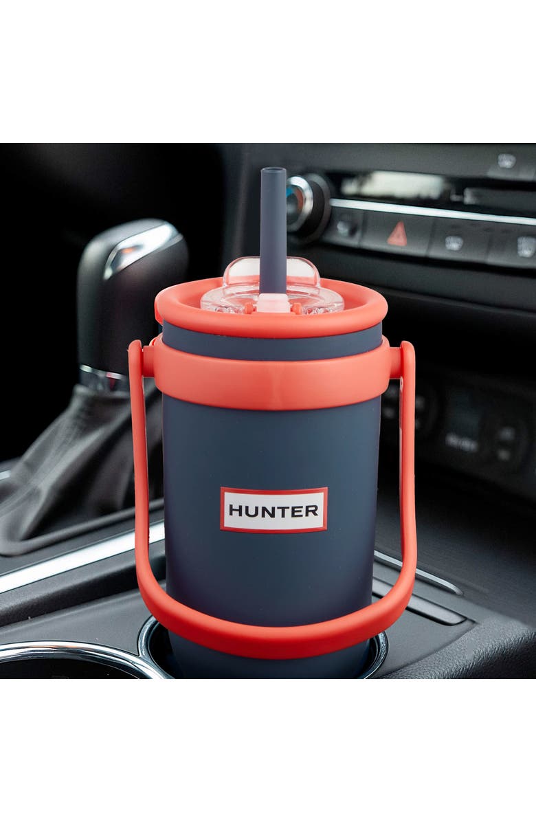 Hunter SwiftSip Hydration Stainless Steel Screw Top Tumbler with Flip Carry Handle, Alternate, color, Dress Blue