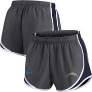 Nike Women's Nike Charcoal Los Angeles Chargers Logo Performance Tempo Shorts