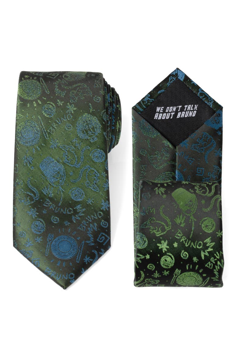 x Disney® Bruno Silk Blend Tie, Alternate, color, BLACK MULTI