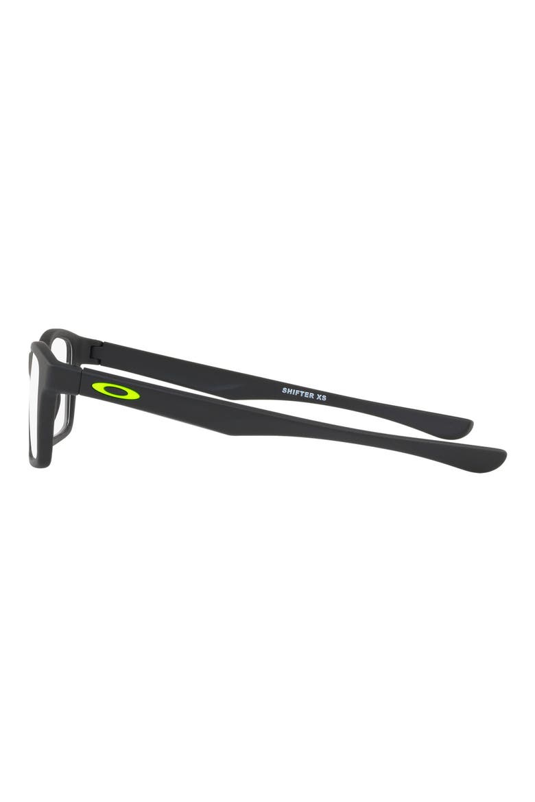Kids' Shifter 48mm Rectangular Optical Glasses, Alternate, color, BLACK