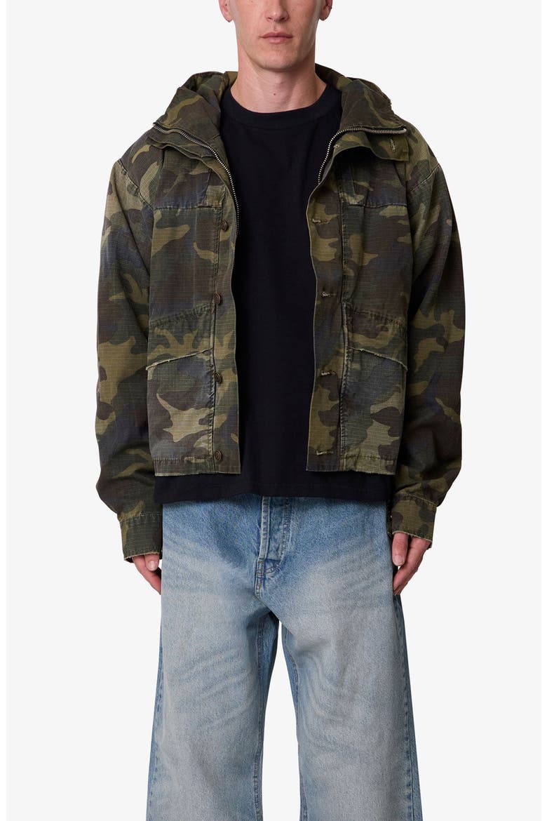Ripstop Hooded Jacket, Main, color, CAMO