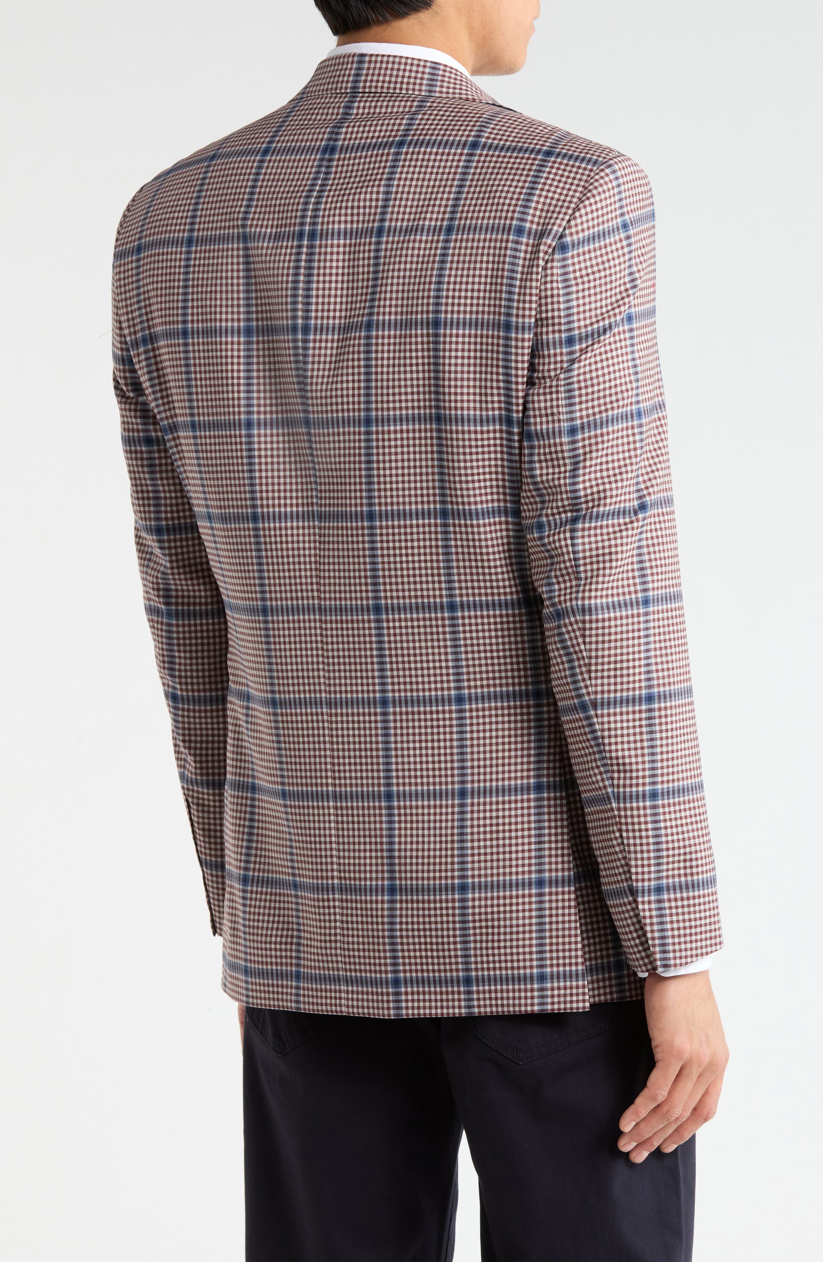 Check Wool & Silk Sport Coat - image 2
