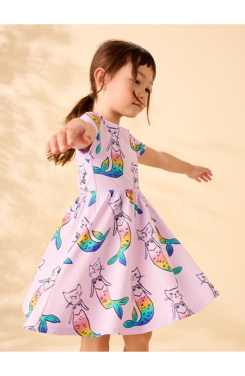 Tea Collection Twist Back Ballet Dress, Alternate, color, Mercat