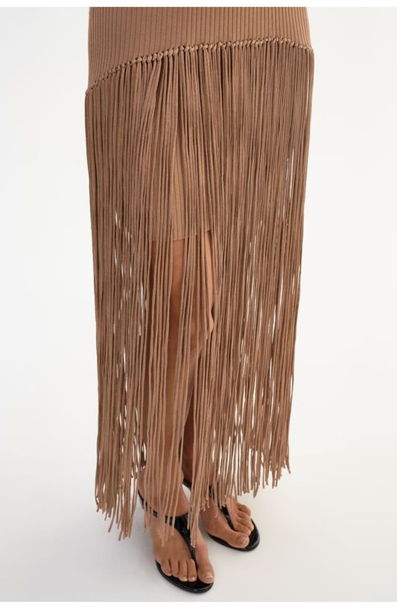 LAMARQUE Adelita | Shimmery Rib Knit Maxi Dress, Alternate, color, Bronze