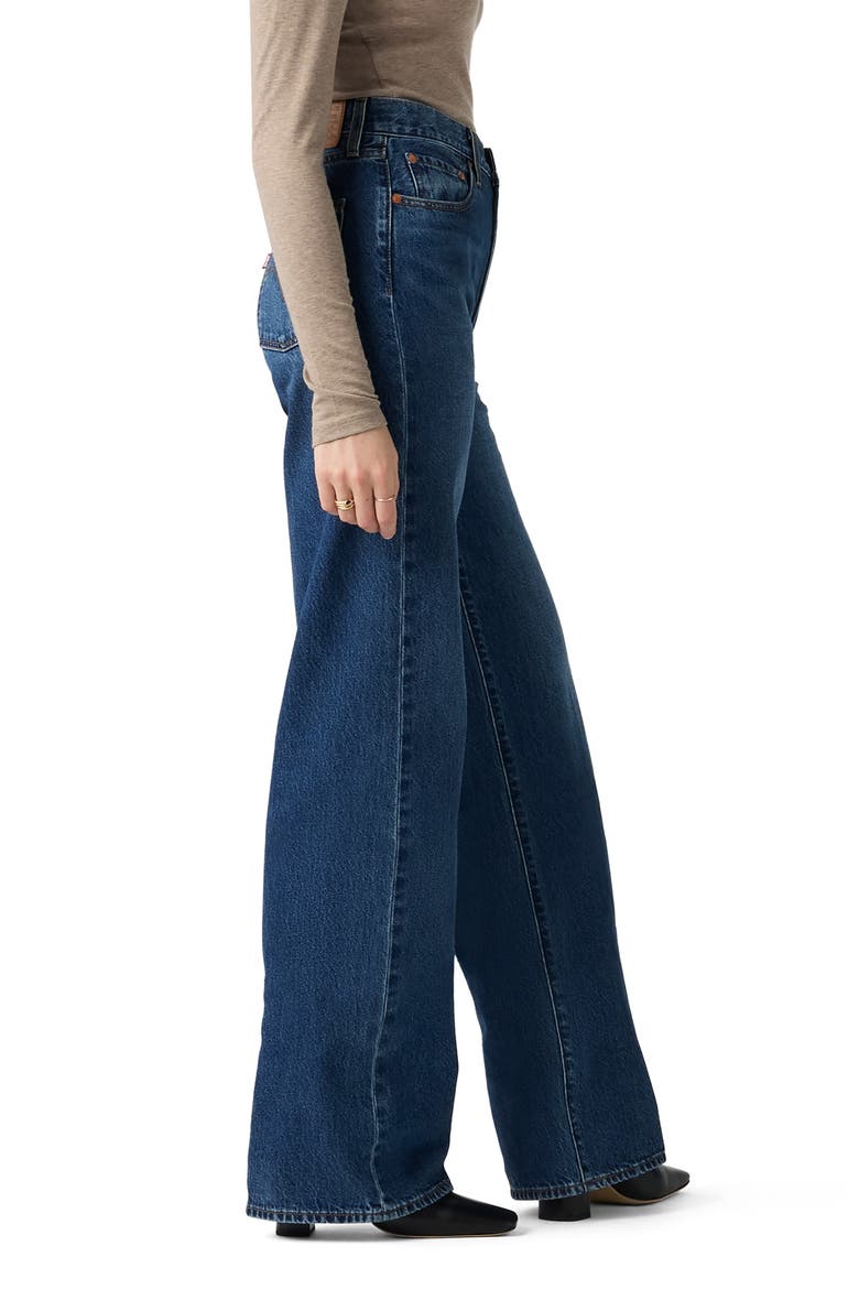 Ribcage High Waist Wide Leg Jeans, Alternate, color, MAYBE ANYWHERE
