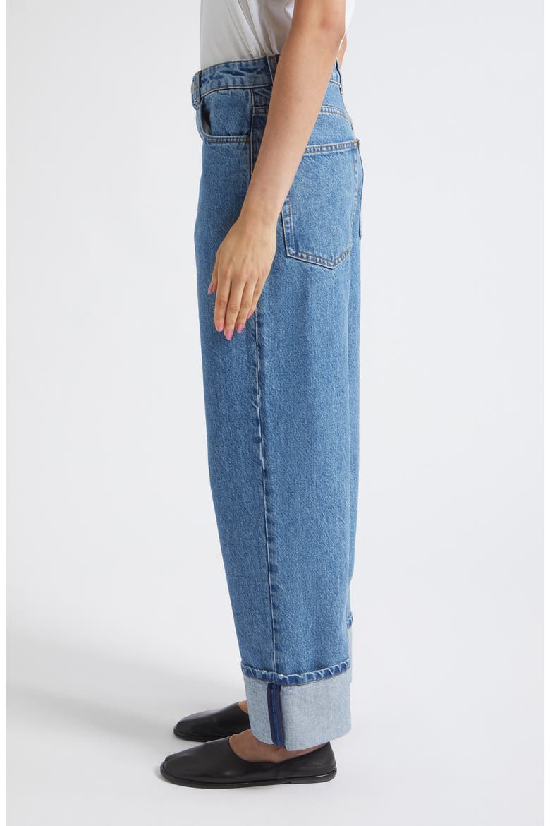 Rixt Turn-Up Baggy Jeans, Alternate, color, HERITAGE BLUE