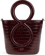 Fini Infinity Bag - Burgundy Croc Embossed
