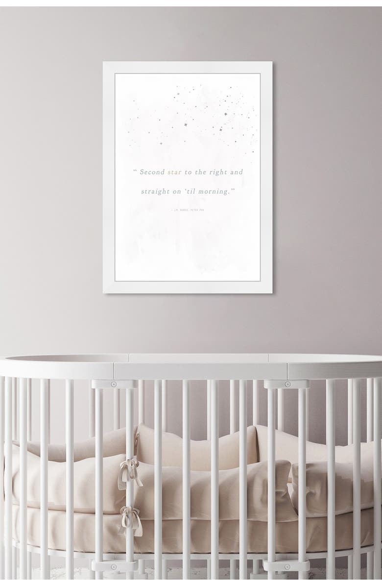 Wynwood Studio Second Star Gray Wall Art, Alternate, color, Gray