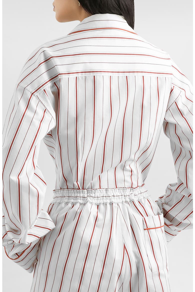 Stripe Cotton & Silk Poplin Shirt, Alternate, color, S8053 STRIPED